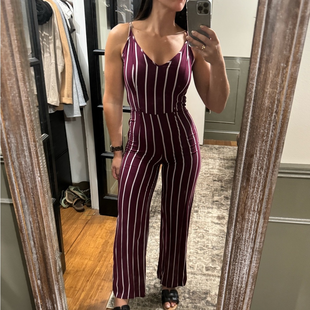 Forever 21 striped Jumpsuit xs